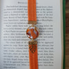 Autumnal elastic ribbon bookmarks adjustable with different subjects / handmade from polymer clay motifs forest