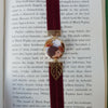 Autumnal elastic ribbon bookmarks adjustable with different subjects / handmade from polymer clay motifs forest