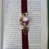 Autumnal elastic ribbon bookmarks adjustable with different subjects / handmade from polymer clay motifs forest
