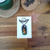 Midnight sky necklaces with foxes or pumpkins / nature woodlands and forest