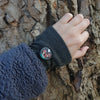 Adjustable bracelets with fox or mushrooms / nature woodlands forest animal