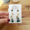 Maple leaves earrings with leaves charm / nature woodlands forestcore