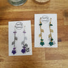 Maple leaves earrings with leaves charm / nature woodlands forestcore