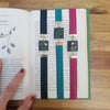Tiny dreamy books elastic ribbon bookmarks adjustable with different subjects / handmade from polymer clay motifs forest