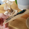 Fox black metal bookmark / clip woodlands