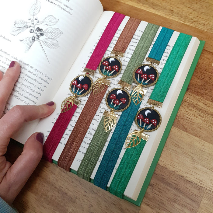 Red mushroom bookmarks