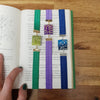 Leafy books elastic ribbon bookmarks adjustable / handmade from polymer clay motifs forest