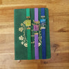 Leafy books elastic ribbon bookmarks adjustable / handmade from polymer clay motifs forest