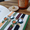 Halloween elastic ribbon bookmarks adjustable with different subjects / handmade from polymer clay motifs forest
