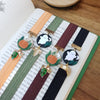 Halloween elastic ribbon bookmarks adjustable with different subjects / handmade from polymer clay motifs forest