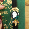 Halloween elastic ribbon bookmarks adjustable with different subjects / handmade from polymer clay motifs forest