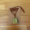 Leafy book necklace / handmade from polymer clay / nature jewelry pendant