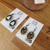 Ghosts or squirrels frame earrings / nature woodlands and forest