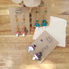 Mushroom earrings with different colours and stones / nature woodlands forestcore