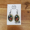 Ghosts or squirrels frame earrings / nature woodlands and forest