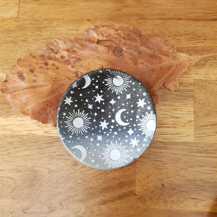 Whimsical trinket dishes with different patterns / handmade from polymer clay