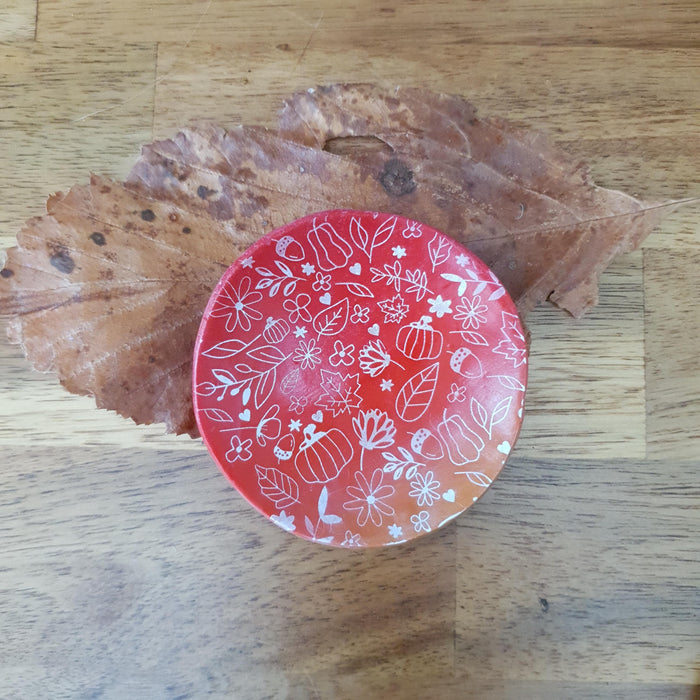 Whimsical trinket dishes with different patterns / handmade from polymer clay