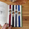 Fox with moon elastic ribbon bookmarks / handmade from polymer clay motifs forest