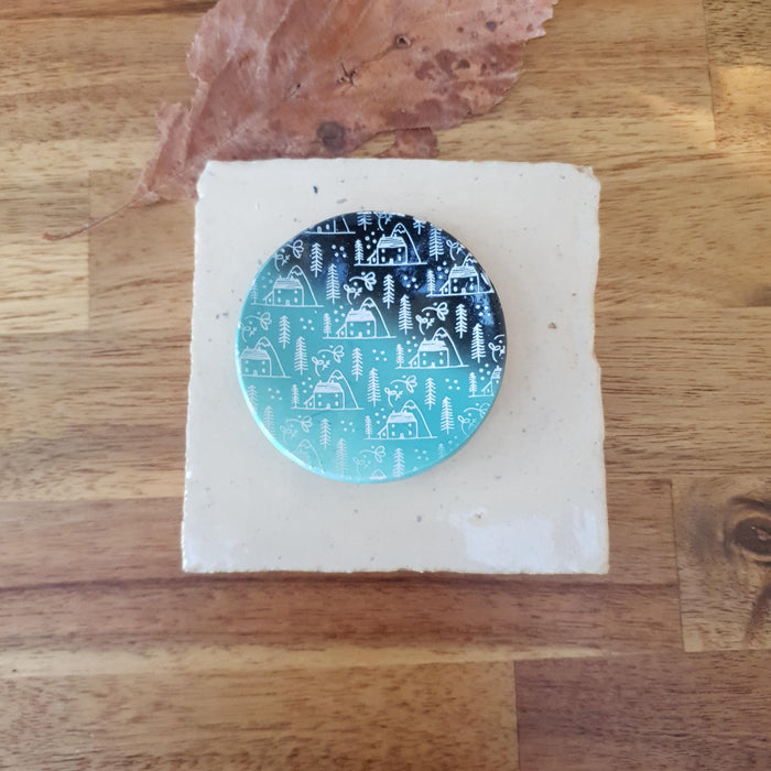 Winter whimsical trinket dishes with different patterns / handmade from polymer clay
