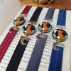 Fox with moon elastic ribbon bookmarks / handmade from polymer clay motifs forest
