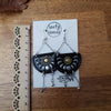 Moon phases and sun earrings / nature woodlands and forest