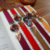 Midnight sky autumnal elastic ribbon bookmarks adjustable with different subjects / handmade from polymer clay motifs forest