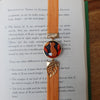 Midnight sky autumnal elastic ribbon bookmarks adjustable with different subjects / handmade from polymer clay motifs forest