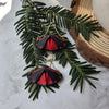 Cinnabar moths earrings / nature woodlands and forest