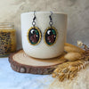 Squirrel frame earrings / nature woodlands and forest