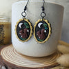Squirrel frame earrings / nature woodlands and forest