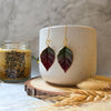 Autumn leaf earrings / nature woodlands forestcore