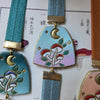 Mushrooms elastic ribbon bookmarks / nature autumn