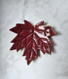 Maple leaf whimsical trinket dish / handmade from polymer clay
