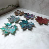 Maple leaf whimsical trinket dish / handmade from polymer clay