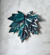 Maple leaf whimsical trinket dish / handmade from polymer clay