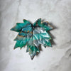 Maple leaf whimsical trinket dish / handmade from polymer clay