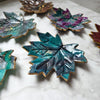 Maple leaf whimsical trinket dish / handmade from polymer clay