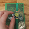 Leafy books elastic ribbon bookmarks adjustable / handmade from polymer clay motifs forest