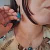 Mystical mushrooms earrings and necklace / nature woodlands autumn