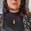 Midnight sky necklaces with foxes or pumpkins / nature woodlands and forest