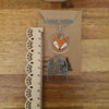 Fox with mushrooms charm necklace / handmade from polymer clay / nature jewelry pendant